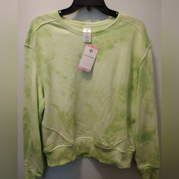 Tops - Green Tie-Dye Sweatshirt